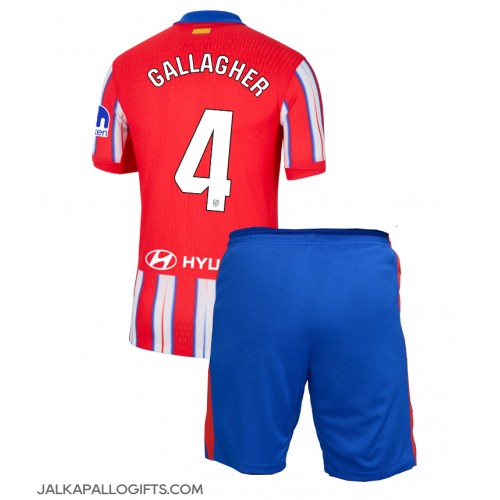 Atletico Madrid Conor Gallagher #4 Koti Peliasu Lasten 2024-25 Lyhythihainen (+ Lyhyet housut)